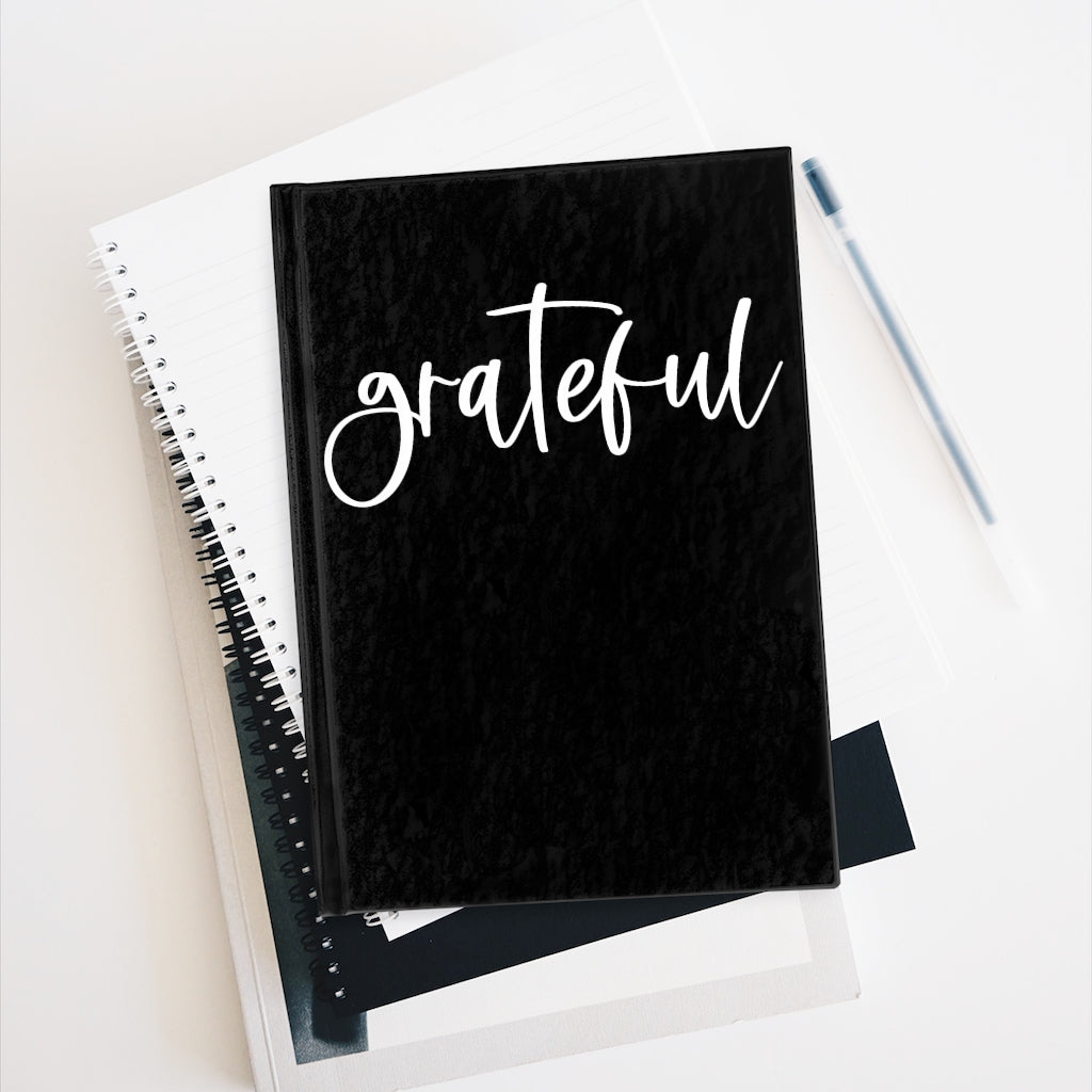Grateful Journal (Black) - Ruled Line