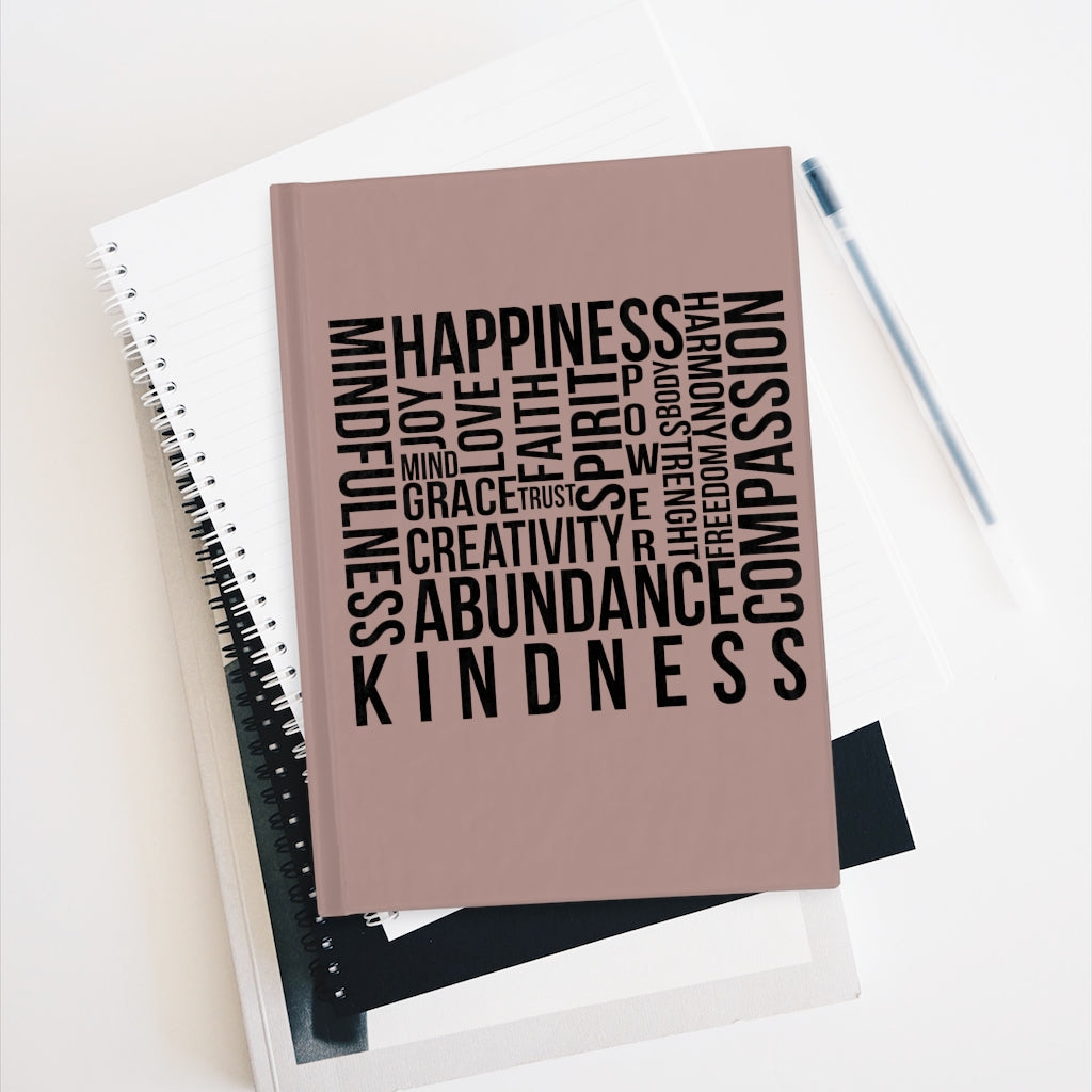 Kindness Square Journal (Turkish Rose) - Ruled Line
