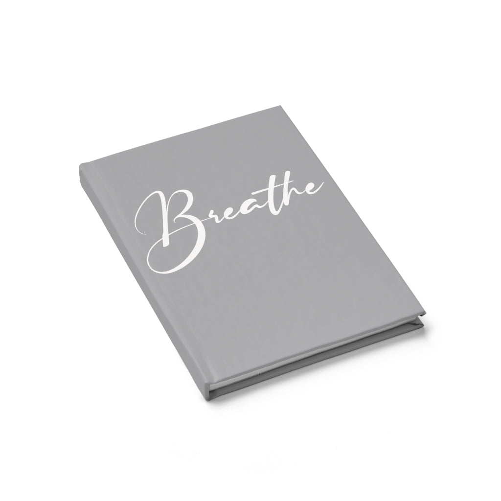 Breathe Journal (Deep Grey) - Ruled Line