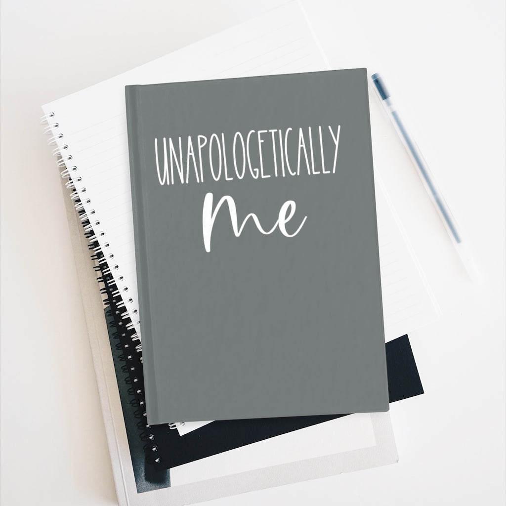 Unapologetically Me Journal (Deep Grey) - Ruled Line