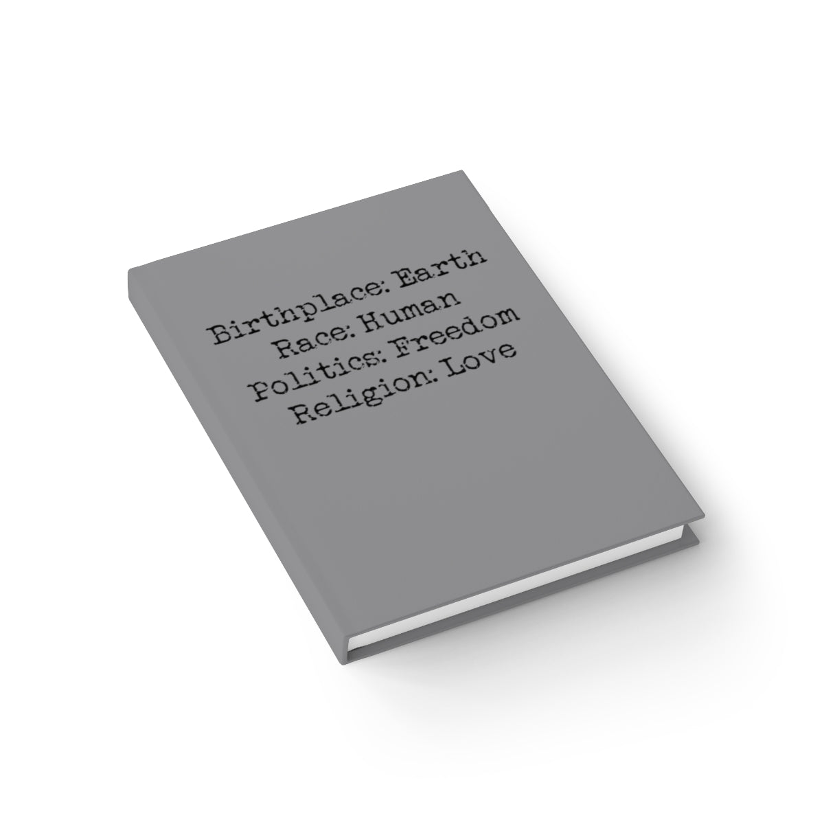 Birthplace Earth Journal (Slate) - Ruled Line