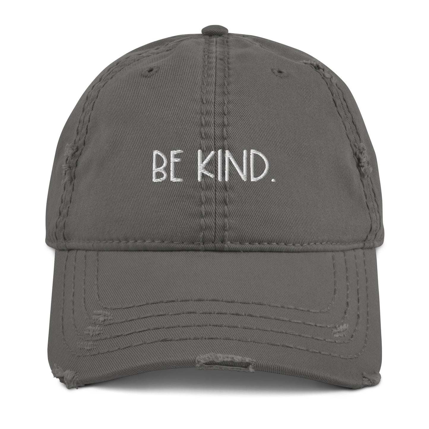 Be Kind Embroidered Distressed Hat