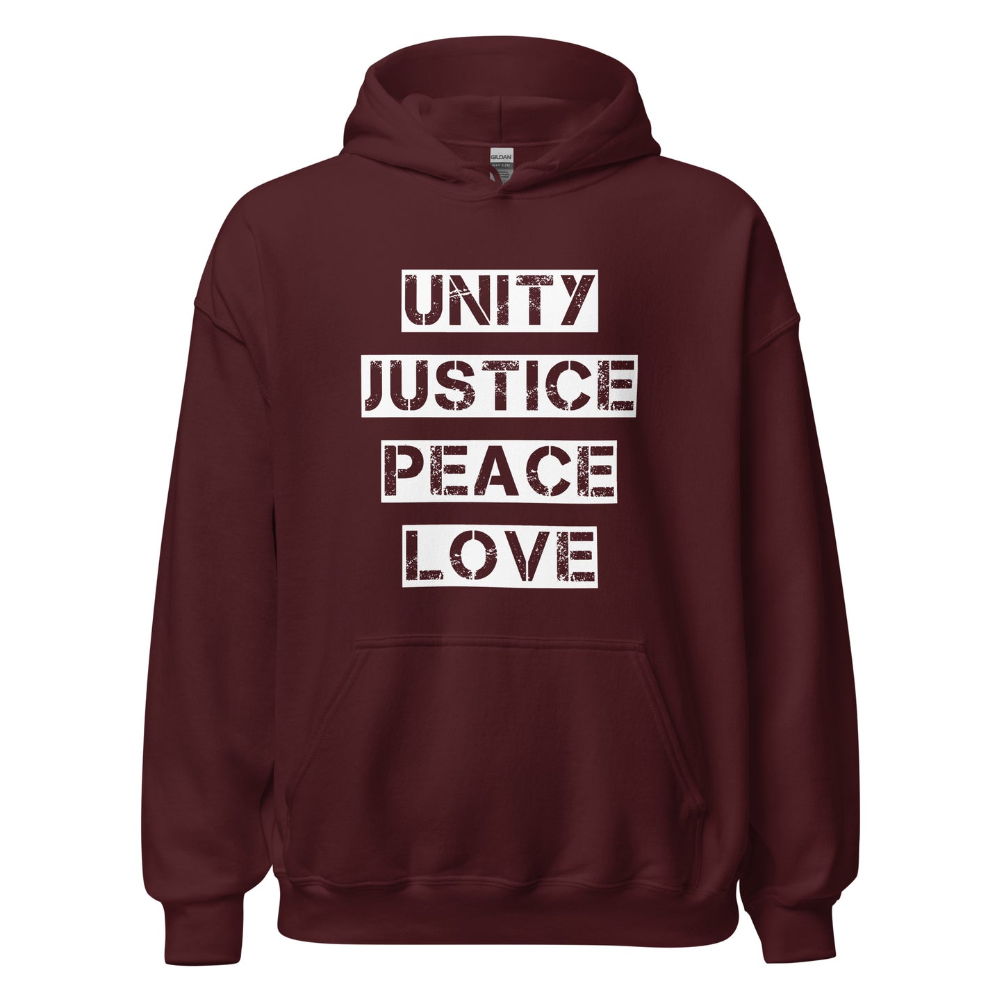 Unity Justice Peace Love Unisex Hoodie