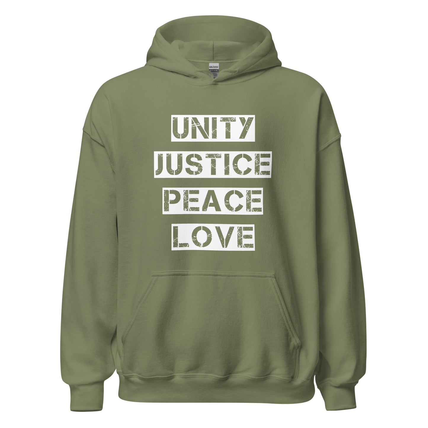Unity Justice Peace Love Unisex Hoodie