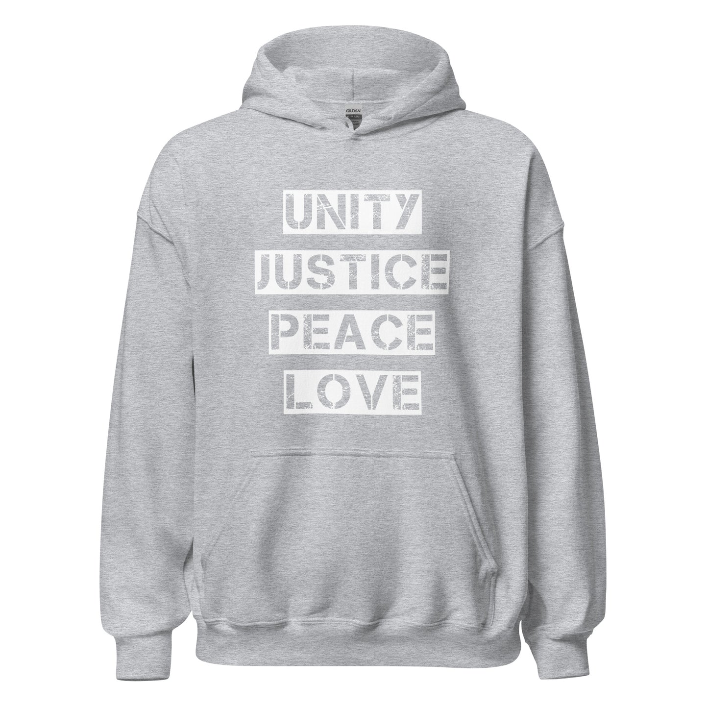 Unity Justice Peace Love Unisex Hoodie