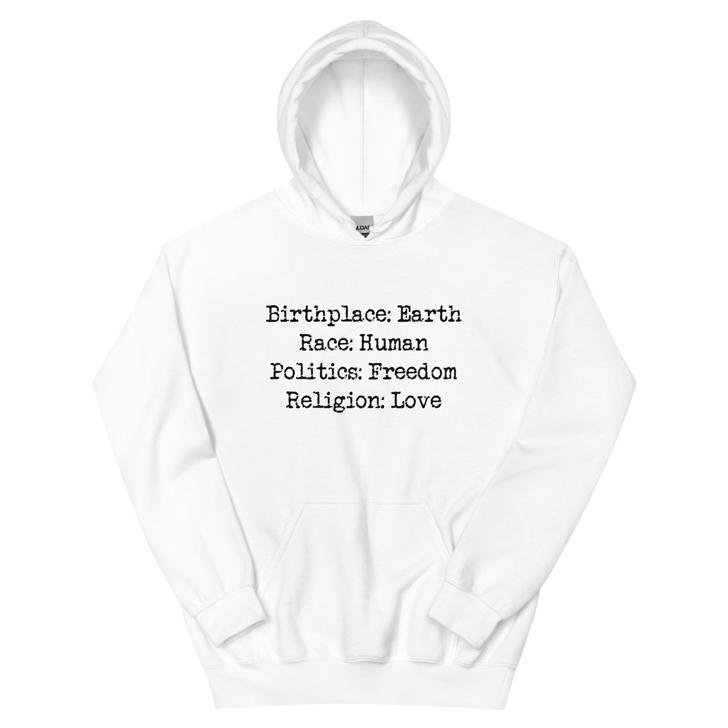 Birthplace: Earth Unisex Hoodie