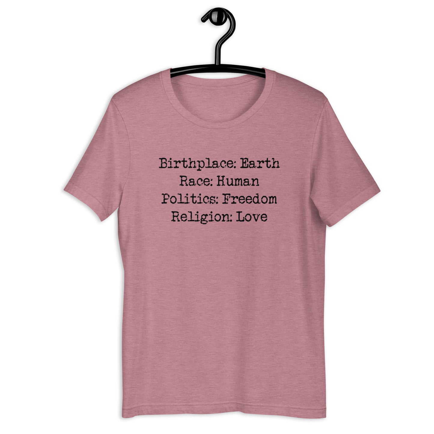 Birthplace: Earth Unisex Tee