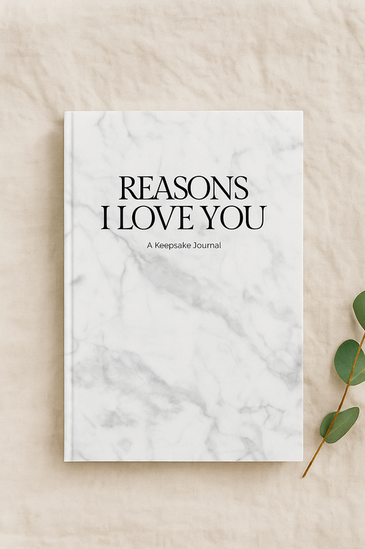Reasons I Love You: A Keepsake Journal – A Guided Love & Gratitude Book for Partners, Family, and Friends (6x9 Hardcover)