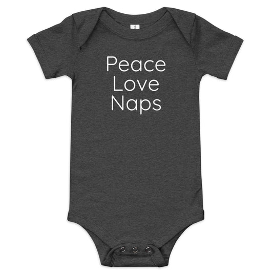 Peace Love Naps baby bodysuit