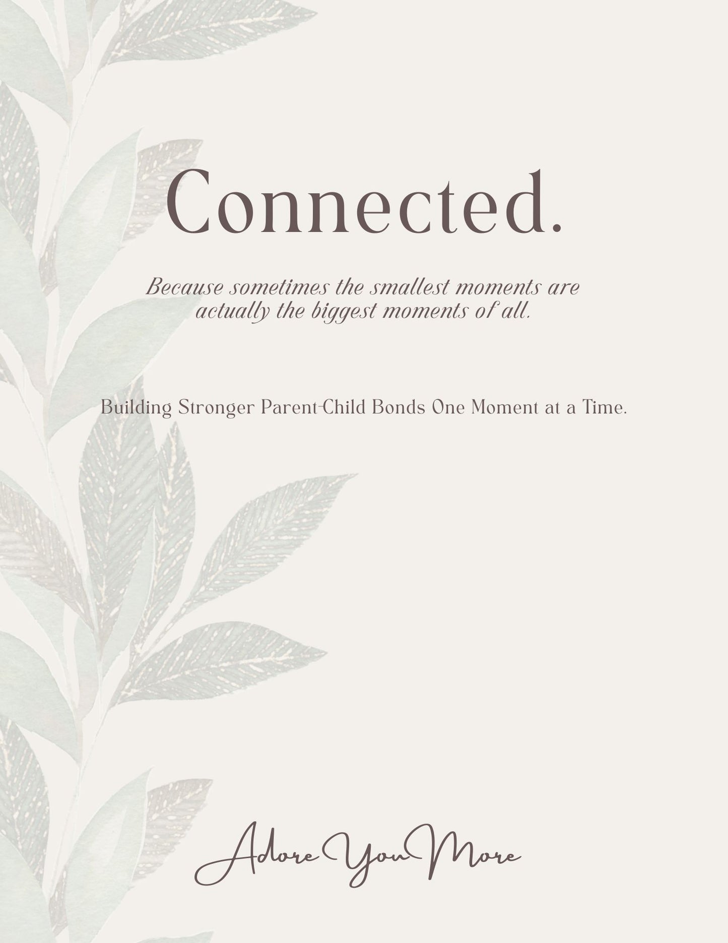 Connected parent-child connection guide digital download for families building stronger relationships and emotional resilience