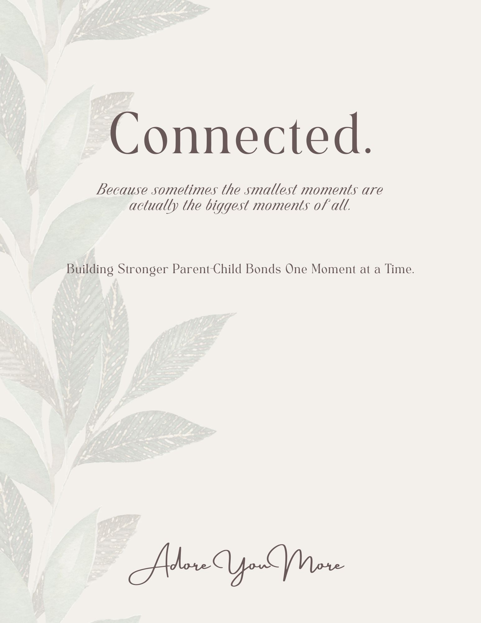 Connected parent-child connection guide digital download for families building stronger relationships and emotional resilience