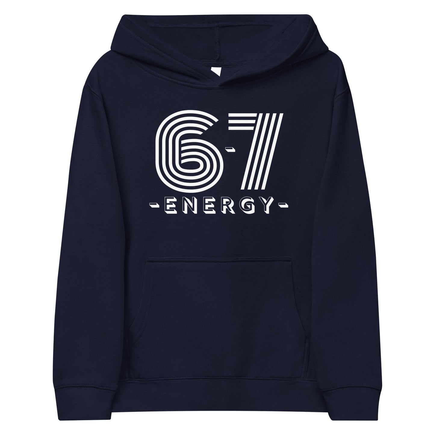 Blue 6-7 ENERGY Youth Hoodie with white striped design