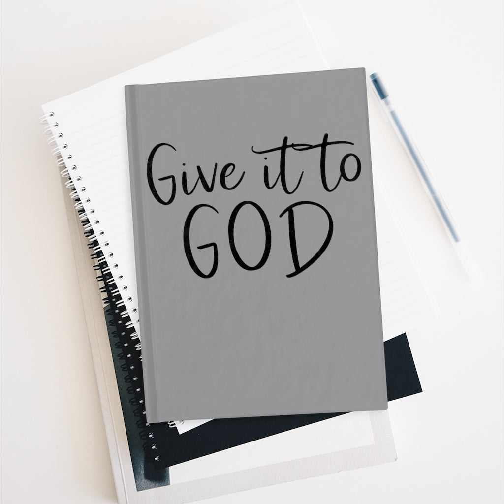 Give it to GOD Journal (slate) - Ruled Line