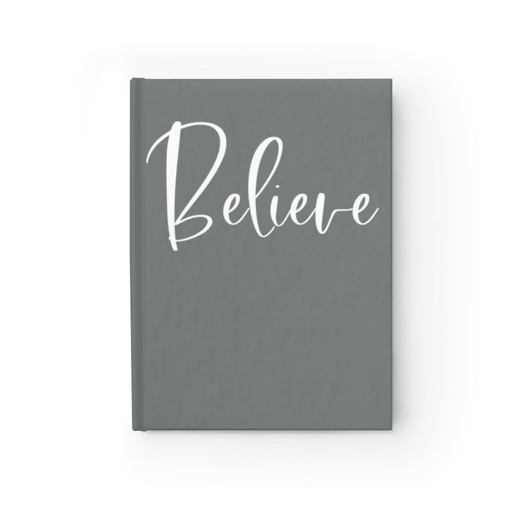 Believe Journal (Deep Grey) - Ruled Line