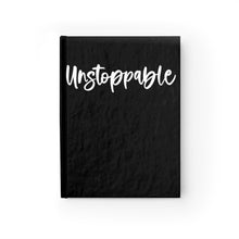 Load image into Gallery viewer, Unstoppable Journal (Black) - Ruled Line
