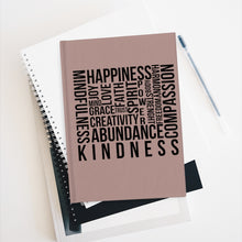 Load image into Gallery viewer, Kindness Square Journal (Turkish Rose) - Ruled Line
