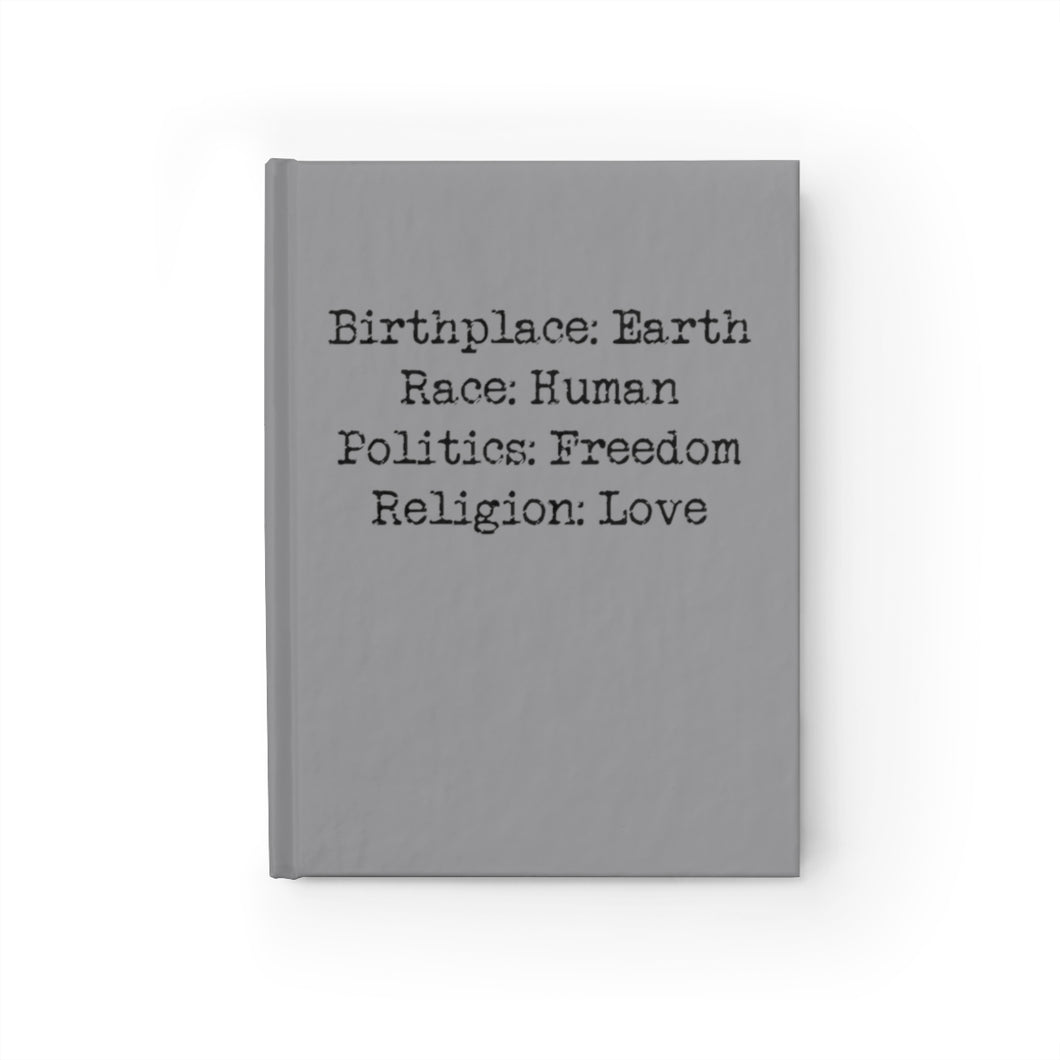 Birthplace Earth Journal (Slate) - Ruled Line