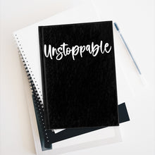 Load image into Gallery viewer, Unstoppable Journal (Black) - Ruled Line
