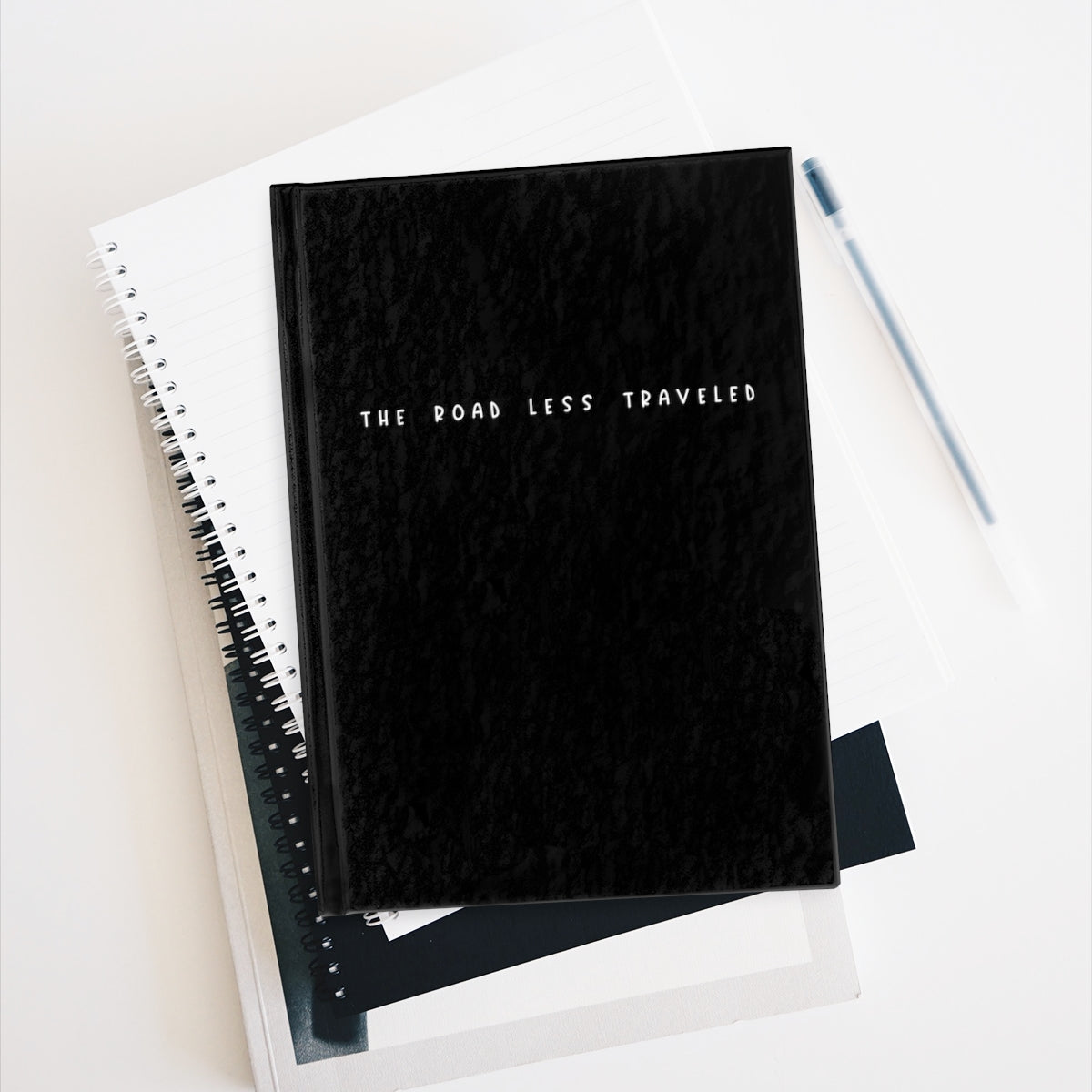 The Road Less Traveled Journal (Black) - Ruled Line