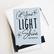 Load image into Gallery viewer, Let Your Light Shine Journal (Sky) - Ruled Line
