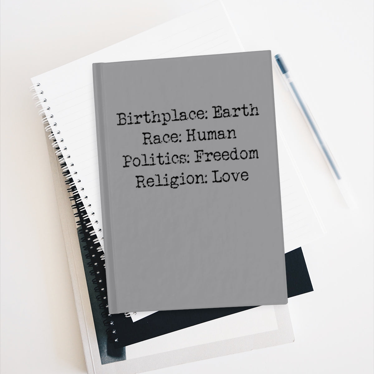 Birthplace Earth Journal (Slate) - Ruled Line