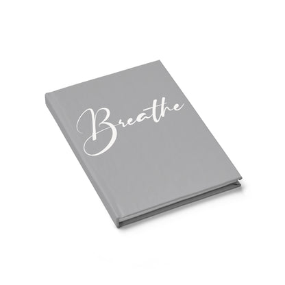 Breathe Journal (Deep Grey) - Ruled Line