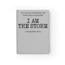 Load image into Gallery viewer, I Am The Storm Journal (Slate) - Ruled Line
