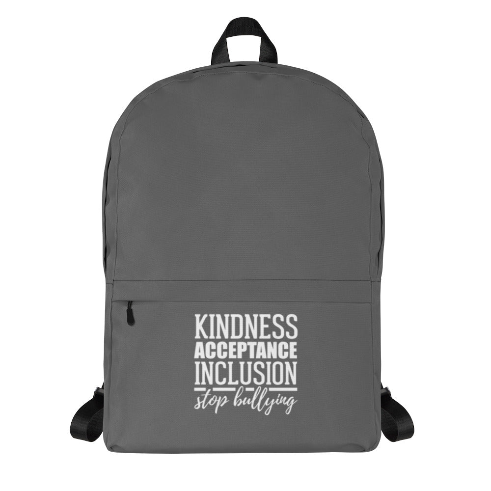 Kindness Acceptance Inclusion Stop Bullying Backpack