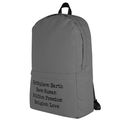 Birthplace: Earth Backpack