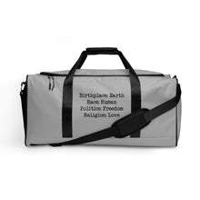 Load image into Gallery viewer, Birthplace: Earth Duffle Bag
