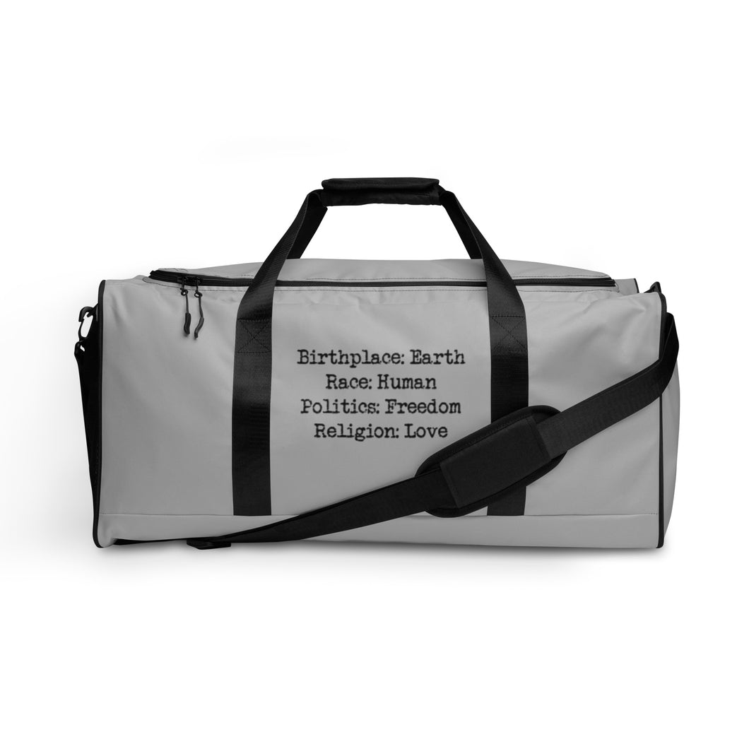 Birthplace: Earth Duffle Bag