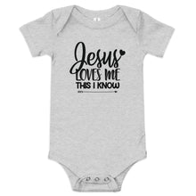 Load image into Gallery viewer, Jesus Loves Me This I Know Onesie
