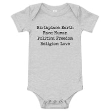 Load image into Gallery viewer, Birthplace: Earth Onesie
