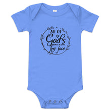 Load image into Gallery viewer, All of God&#39;s Grace in One Tiny Face Onesie
