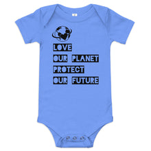 Load image into Gallery viewer, Love Our Planet Protect Our Future Onesie
