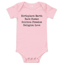 Load image into Gallery viewer, Birthplace: Earth Onesie
