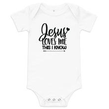 Load image into Gallery viewer, Jesus Loves Me This I Know Onesie
