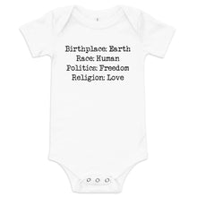 Load image into Gallery viewer, Birthplace: Earth Onesie
