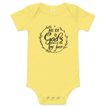 Load image into Gallery viewer, All of God&#39;s Grace in One Tiny Face Onesie
