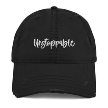 Load image into Gallery viewer, Unstoppable Embroidered Distressed Hat
