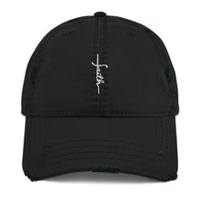 Load image into Gallery viewer, Faith Embroidered Distressed Hat
