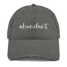 Load image into Gallery viewer, Abundant Embroidered Distressed Hat
