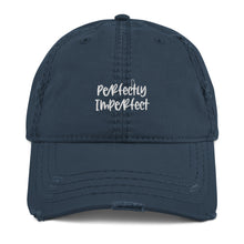 Load image into Gallery viewer, Perfectly Imperfect Embroidered Distressed Hat
