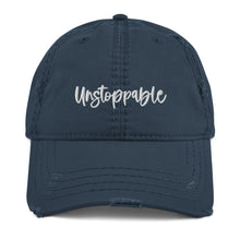 Load image into Gallery viewer, Unstoppable Embroidered Distressed Hat
