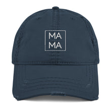 Load image into Gallery viewer, MA MA Embroidered Distressed Hat
