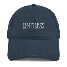 Load image into Gallery viewer, Limitless Embroidered Distressed Hat
