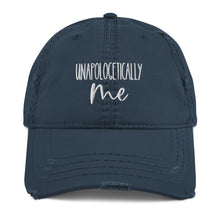 Load image into Gallery viewer, Unapologetically Me Embroidered Distressed Hat
