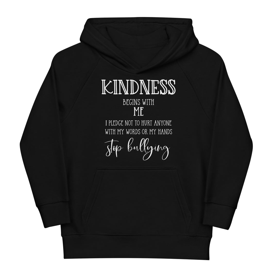 Stop Bullying Pledge Youth Eco Hoodie