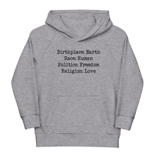 Load image into Gallery viewer, Birthplace: Earth Youth Hoodie
