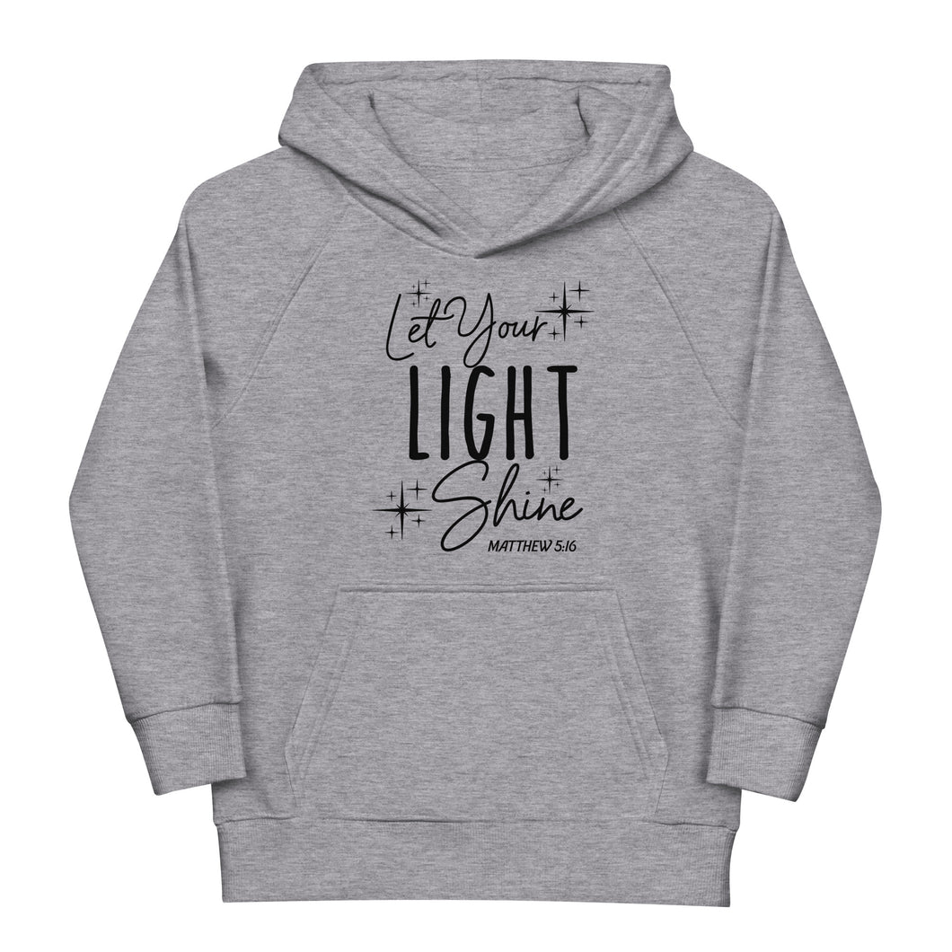 Let Your Light Shine Youth Eco Hoodie